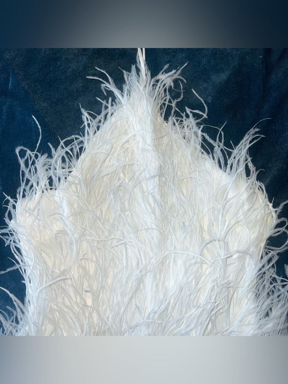 Cult Gaia Vale Shannon White Bridal Mini Dress Feather - Picture 9 of 15
